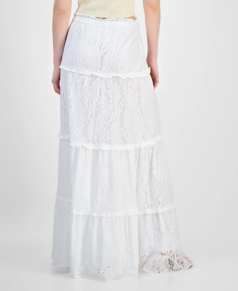 And Now This Women's Lace Eyelet Maxi Skirt, Exclusively at Macy's
