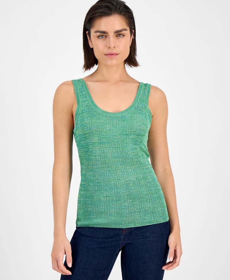 I.n.c. International Concepts Women's Space-Dyed Sweater Tank Top, Exclusively at Macy's