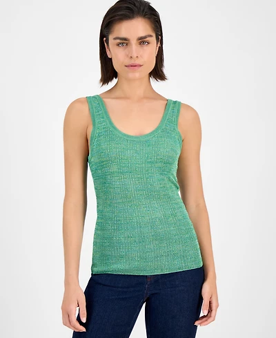 I.n.c. International Concepts Women's Space-Dyed Sweater Tank Top, Exclusively at Macy's