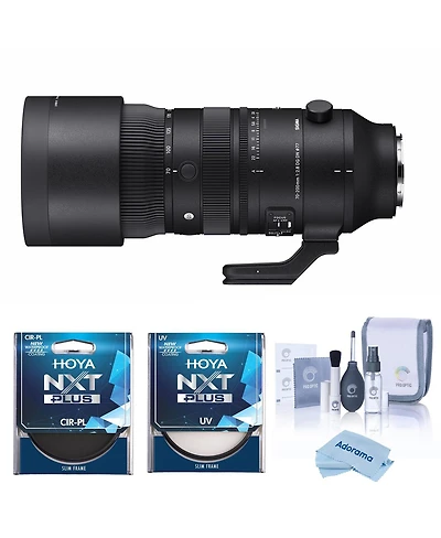 Sigma 70-200mm f/2.8 Dg Dn Os Sports Lens for L Mount, Bundle with Hoya 77mm Uv and Cpl Filters