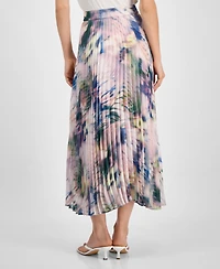 Boss Orange Women's Printed Pleated Midi Skirt