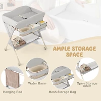 Costway Baby Diaper Changing Table Folding Newborn Nursery Organizer