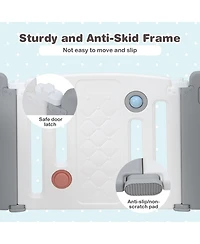 Costway Baby 14 Panels Safety Playpen Activity