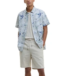 Barbour Men's Valleyfield Leaf-Print Shirt