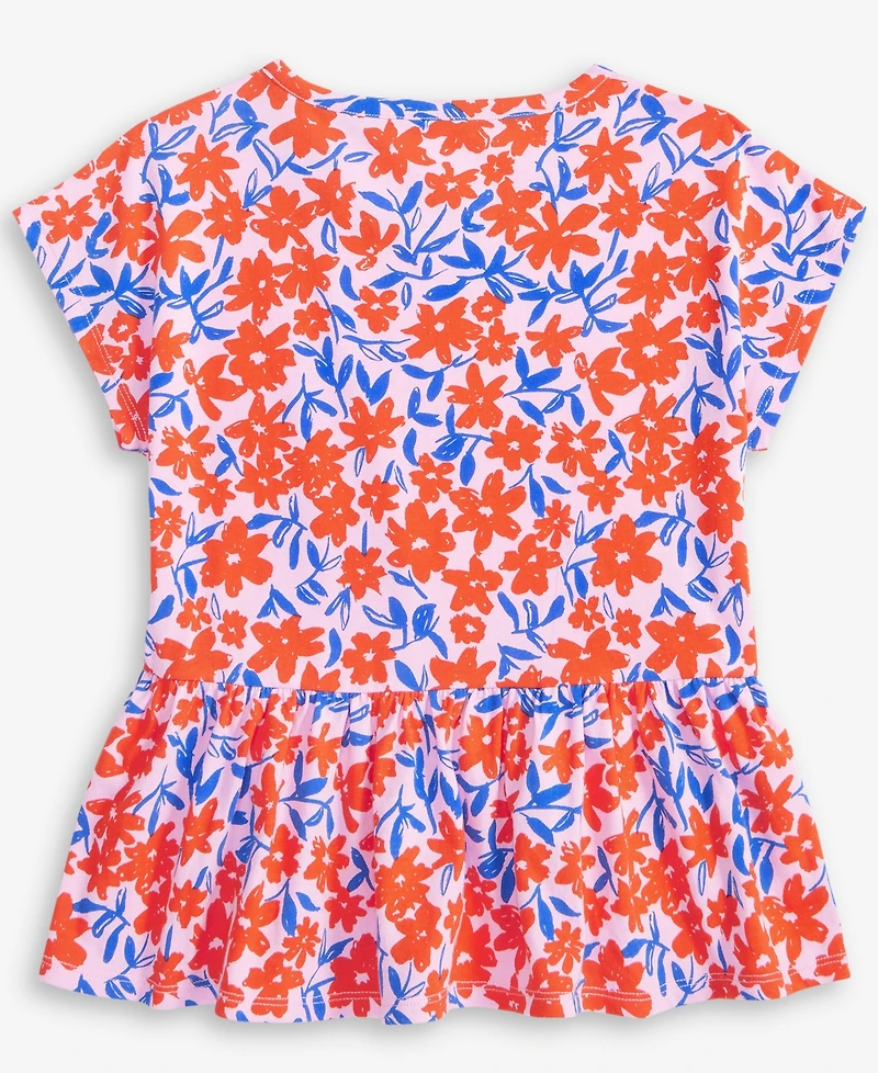 Epic Threads Little & Big Girls Floral Peplum Top, Exclusively at Macy's