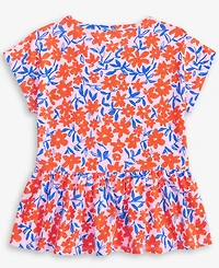 Epic Threads Little & Big Girls Floral Peplum Top, Exclusively at Macy's