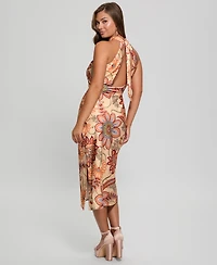 Guess Women's Marsha Sleeveless Asymmetric-Neck Dress