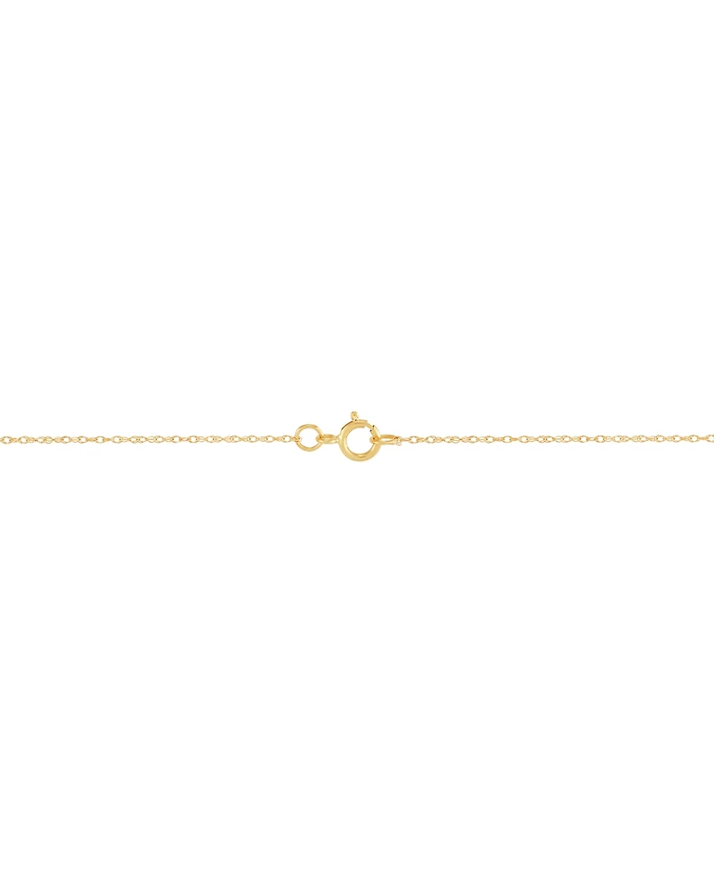 Polished Mother & Child Pendant 18" Necklace in 10k Gold