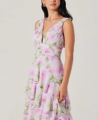Astr the Label Women's Cytherea Floral-Print Ruffled Maxi Dress