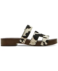 Steve Madden Women's Canal Wooden Platform Slide Sandals
