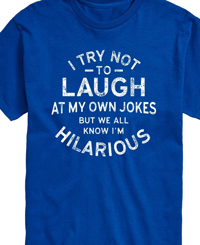 Airwaves Men's Laugh at My Own Jokes Short Sleeve T-Shirt
