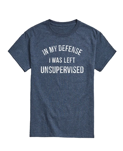 Airwaves Men's My Defense Left Unsupervised Short Sleeve T-Shirt