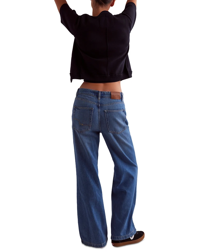 Free People Women's Stride High Rise Wide-Leg Jeans