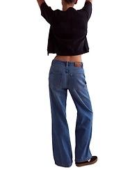 Free People Women's Stride High Rise Wide-Leg Jeans