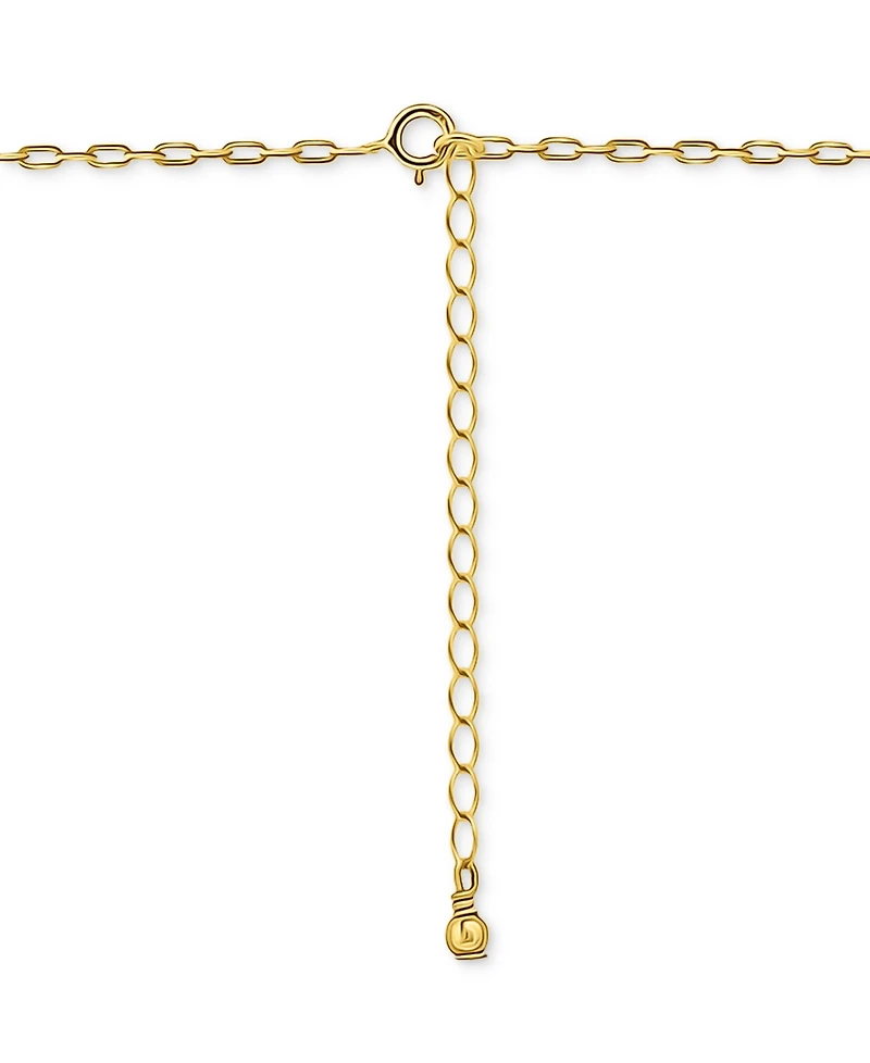 Giani Bernini Cubic Zirconia Fishbone Pendant Necklace, 16" + 2" extender, Exclusively at Macy's