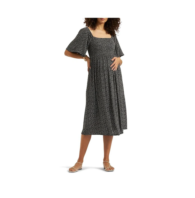 Ripe Maternity Emmy Shirred Dress