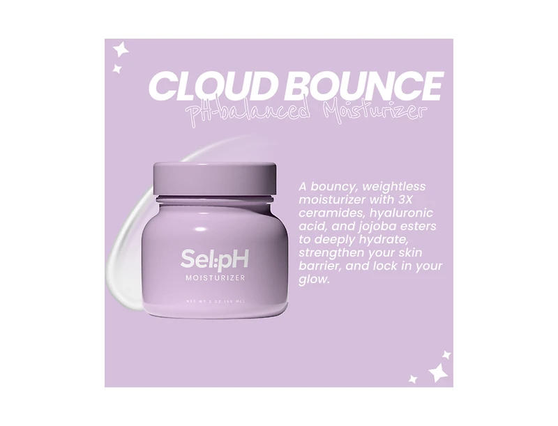 Cloud Bounce Moisturizer with Hyaluronic Acid + 3X Ceramides + Jojoba