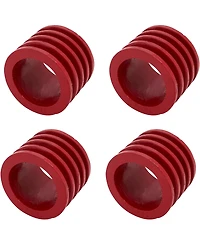 Saro Lifestyle Textured Natural Wood Napkin Rings, Set of 4