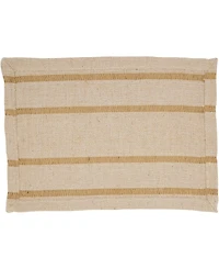 Saro Lifestyle Classic Stripe Placemats and Napkins, Set of 8