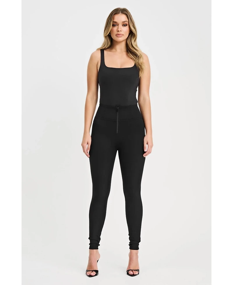 Freddy Women's Thick Layered High-Rise Sculpting Pants
