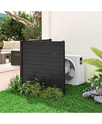 Outdoor Privacy Fence Screen with 5 Ground Stakes for Garden Yard Patio