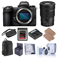 Nikon Z 7II Mirrorless Digital Camera w/ Nikkor Z 24-120mm f/4 S Lens, Bundle w/ 512GB CFexpress Card, 2x Battery, Charger, Backpack, 77mm Filter Kit,