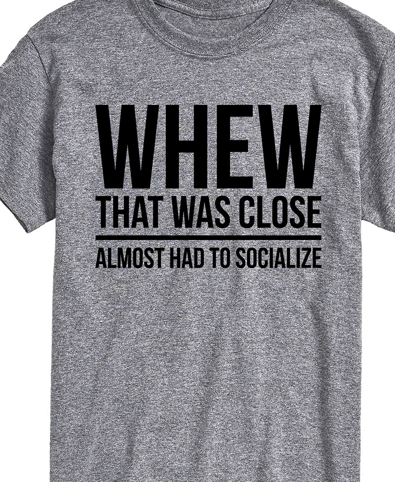 Airwaves Men's Almost Had to Socialize Short Sleeve T-Shirt