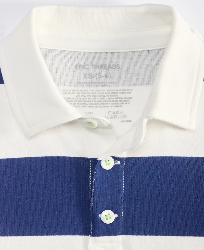 Epic Threads Little & Big Boys Striped Rugby Polo Shirt, Exclusively at Macy's