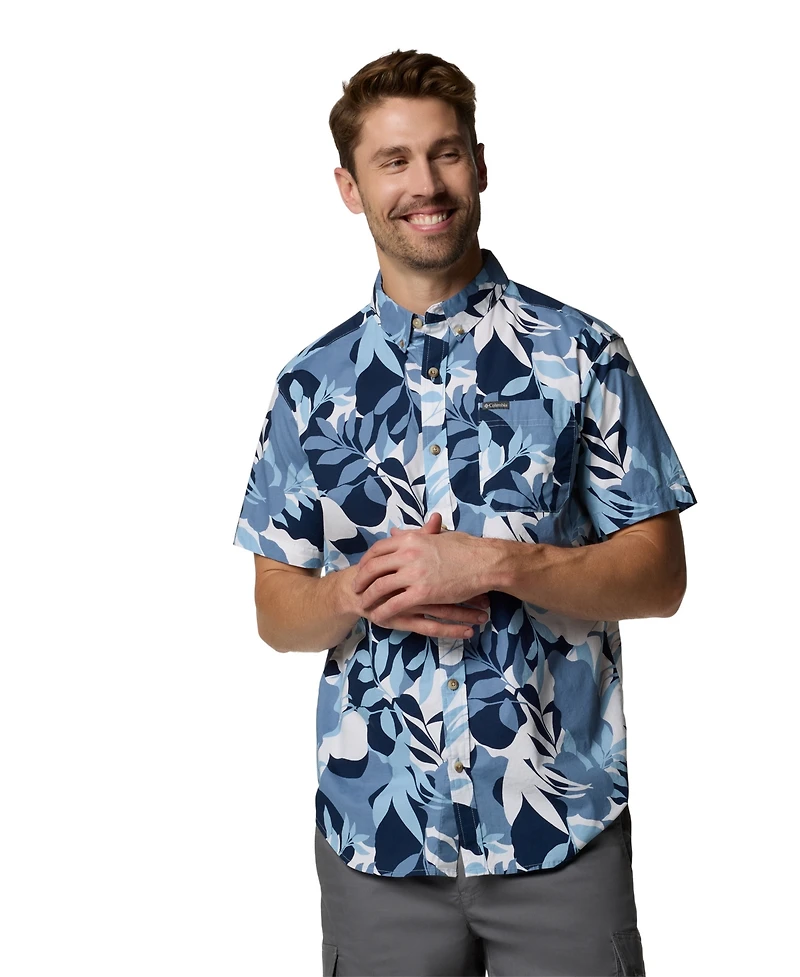 Columbia Men's Rapid Rivers Printed Short Sleeve Shirt