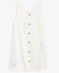 Little & Big Girls Patches Cotton Denim Skirtall, Exclusively at Macy's