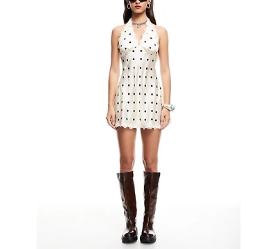 Lioness Women's Stars Align Polka-Dot Mini Dress