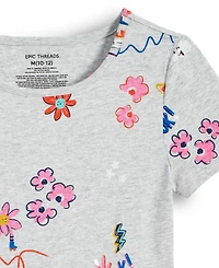 Epic Threads Little & Big Girls Doodle-Print Skater Dress, Macy's Exclusive