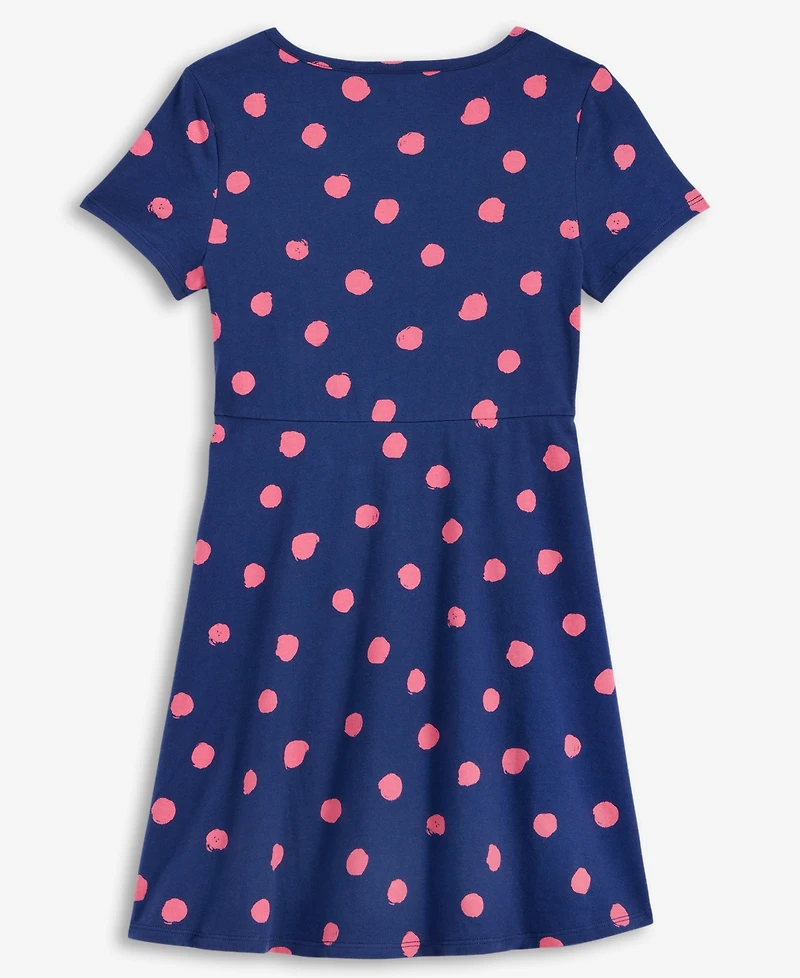 Epic Threads Little & Big Girls Dot-Print Cotton Skater Dress, Exclusively at Macy's
