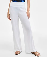 Dkny Women's Smocked-Waist Cover-Up Pull-On Pants