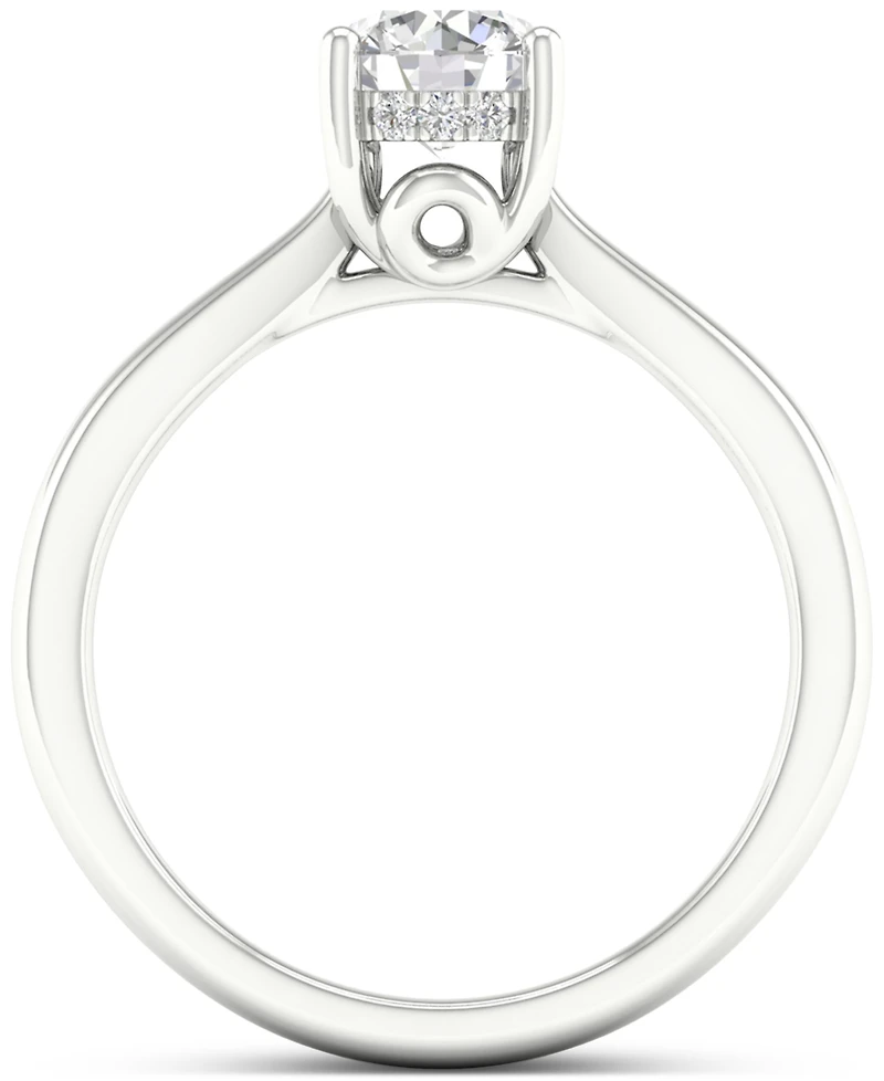 Diamond Hidden Halo Engagement Ring (3/4 ct. t.w.) in 14k White Gold