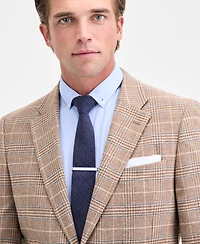 Nautica Men's Modern-Fit Tan Plaid Tweed Sport Coat