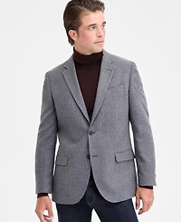 Nautica Men's Modern-Fit Gray Houndstooth Tweed Sport Coat