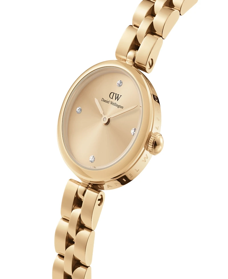 Daniel Wellington Unisex Analog Gold-Tone Stainless Steel Watch, 22mm