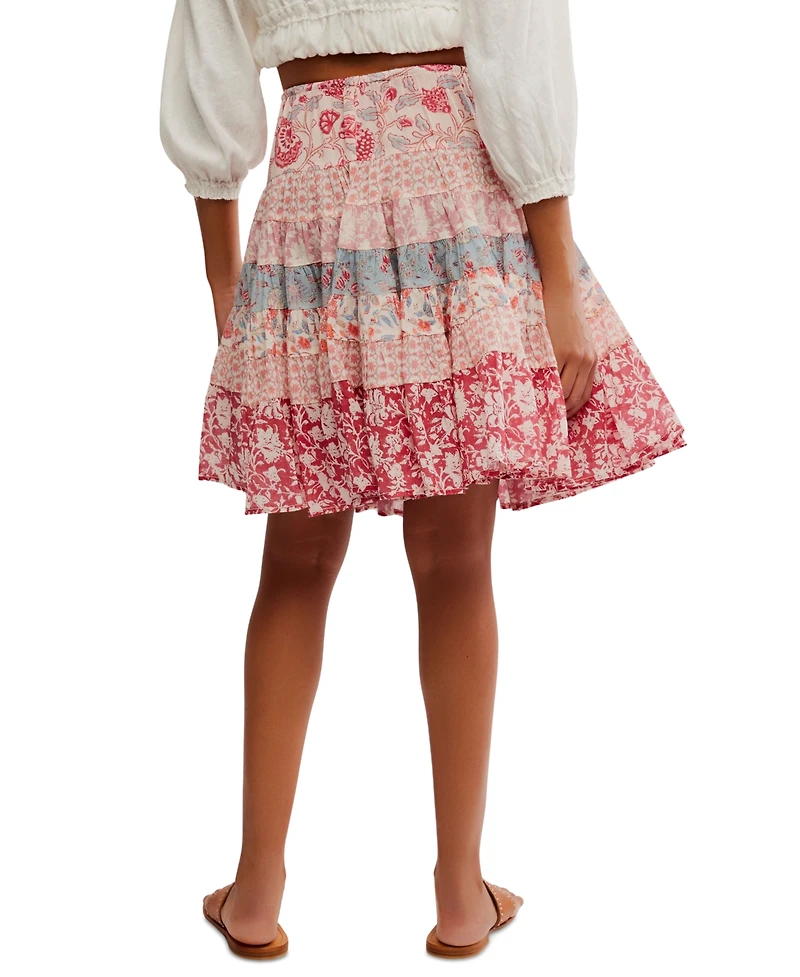Free People Women's Many Layers Printed Skirt