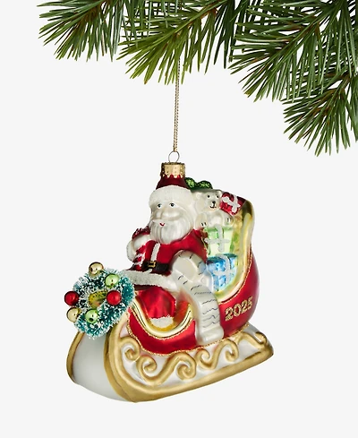 Holiday Lane Heritage Santa In Sleigh Ornament, Macy's Exclusive