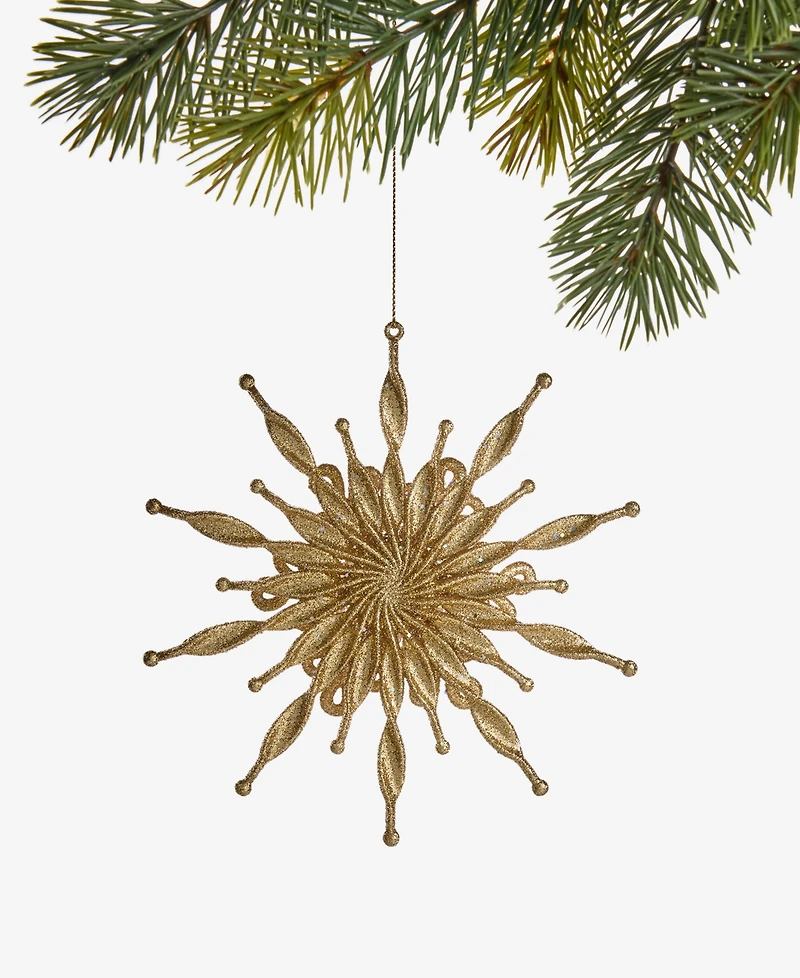Holiday Lane Christmas Glitters Snowflake Ornament, Macy's Exclusive