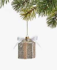 Holiday Lane Christmas Glitters Glass Gift Ornament, Macy's Exclusive