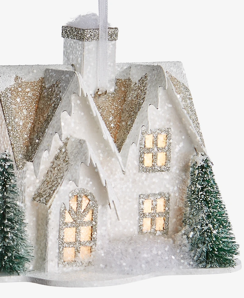 Holiday Lane Enchanted Emerald Light-Up House Ornament, Macy's Exclusive