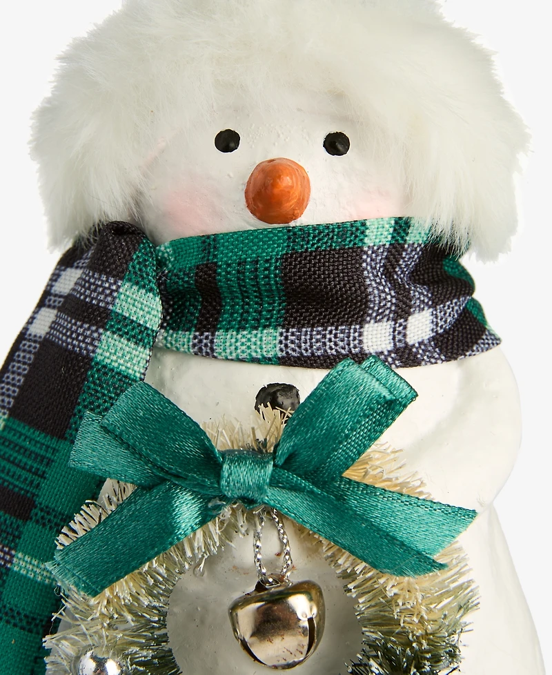 Holiday Lane Enchanted Emerald Snowman Ornament, Macy's Exclusive