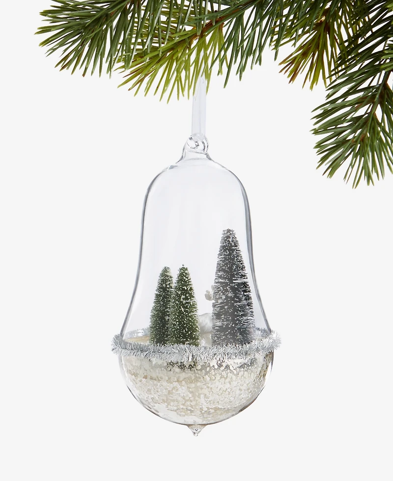 Holiday Lane Enchanted Emerald Deer in Greenery Dome Ornament, Macy's Exclusive