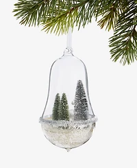 Holiday Lane Enchanted Emerald Deer in Greenery Dome Ornament, Macy's Exclusive