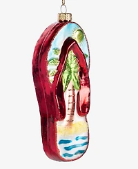 Holiday Lane Florida Glass Beach Flip-Flop Ornament, Macy's Exclusive