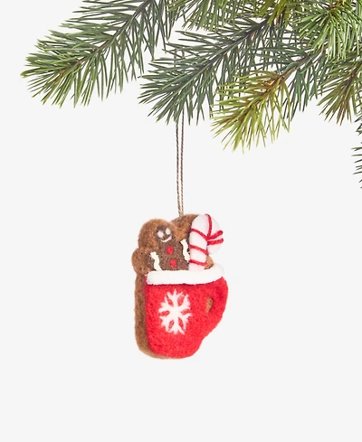 Holiday Lane Gingerbread Village Felted Mug Ornament, Macy's Exclusive