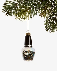 Holiday Lane Macy's Glass Glitter Nail Polish Ornament, Macy's Exclusive