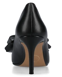 Journee Collection Women's Crystol Pointed Toe Evening Pumps